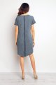 Sukienka M076 graphite-3 8886  | 13227-Graphite-LXL