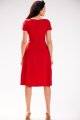 Sukienka A592 red-3 8891  | 13621-Red-L