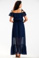 Sukienka A573 navy-3 8894  | 13634-Navy-L