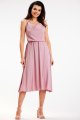 Sukienka A579 dirty pink-1 8898  | 13638-Dirty Pink-L