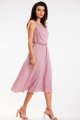 Sukienka A579 dirty pink-2 8898  | 13638-Dirty Pink-L