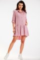 Sukienka A584 dirty pink-2 8901  | 13640-Dirty Pink-LXL