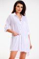 Sukienka A584 white-3 8902  | 13640-White-LXL