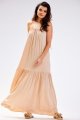 Sukienka A582 beige-4 8903  | 13735-Beige-LXL