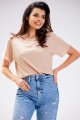 Bluzka A588 beige-3 8910  | 13737-Beige-L