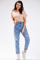 Bluzka A588 beige-6 8910  | 13737-Beige-L