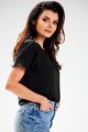 Bluzka A588 black-2 8911  | 13737-Black-L