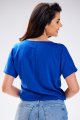 Bluzka A588 blue-3 8912  | 13737-Blue-L