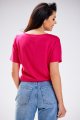 Bluzka A588 fuchsia-3 8913  | 13737-Fuchsia-L