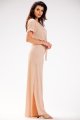 Spodnie A589 beige-2 8914  | 13738-Beige-L
