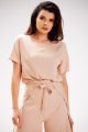 Spodnie A589 beige-4 8914  | 13738-Beige-L