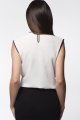 Bluzka A024 ecru-black-6 8930  | 13939-Ecru-Black-L