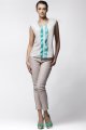 Bluzka A024 ecru-mint-1 8931  | 13939-Ecru-Mint-L