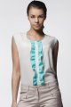Bluzka A024 ecru-mint-4 8931  | 13939-Ecru-Mint-L
