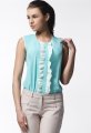 Bluzka A024 mint-ecru-1 8932  | 13939-Mint-Ecru-L