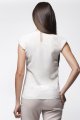 Bluzka A025 ecru-beige-2 8933  | 13956-Ecru-Beige-M