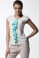 Bluzka A025 ecru-mint-2 8935  | 13956-Ecru-Mint-L