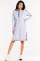 Sukienka M322 gray-2 8966  | 14286-Gray-L