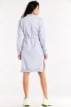 Sukienka M322 gray-4 8966  | 14286-Gray-L