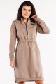 Sukienka M322 latte-1 8967  | 14286-Latte-L