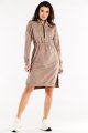Sukienka M322 latte-2 8967  | 14286-Latte-L