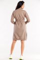 Sukienka M322 latte-4 8967  | 14286-Latte-L