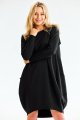 Sukienka M329 black-1 8974  | 14293-Black-LXL