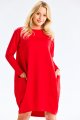 Sukienka M329 red-1 8976  | 14293-Red-LXL