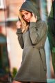 Sukienka M331 khaki-2 8982  | 14295-Khaki-L