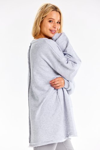 Bluza oversize tunika Szara IN335