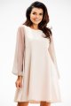 Sukienka A622 beige-3 8988  | 14813-Beige-L