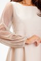Sukienka A622 beige-7 8988  | 14813-Beige-L