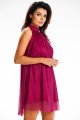 Sukienka A623 fuchsia-4 8992  | 14814-Fuchsia-LXL