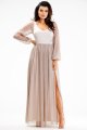 Sukienka A626 beige-3 9000  | 14817-Beige-L