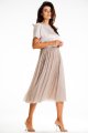 Sukienka A627 beige-2 9003  | 14818-Beige-L
