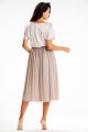 Sukienka A627 beige-3 9003  | 14818-Beige-L