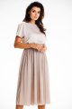 Sukienka A627 beige-4 9003  | 14818-Beige-L