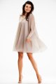 Sukienka A628 beige-2 9007  | 14819-Beige-LXL