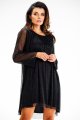 Sukienka A628 black-4 9008  | 14819-Black-LXL