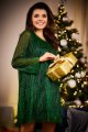 Sukienka A628 green-1 9009  | 14819-Green-LXL