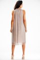 Sukienka A629 beige-5 9010  | 14820-Beige-L