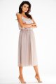 Spódnica A630 beige-3 9013  | 14821-Beige-LXL