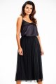 Spódnica A630 black-1 9014  | 14821-Black-LXL