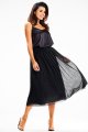 Spódnica A630 black-3 9014  | 14821-Black-LXL