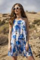 Sukienka A499 blue-1 9034  | 15237-Blue-LXL