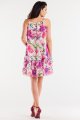 Sukienka A499 pink-white-5 9036  | 15237-Pink-White-LXL