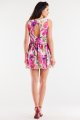 Sukienka A501 pink-white-5 9042  | 15239-Pink-White-L