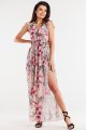 Sukienka A502 cherry flowers-3 9044  | 15240-Cherry Flowers-L