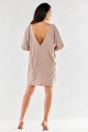 Sukienka A557 beige-4 9061  | 12477-Beige-ONE-SIZE