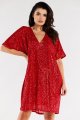 Sukienka A566 red-3 9064  | 12486-Red-ONE-SIZE